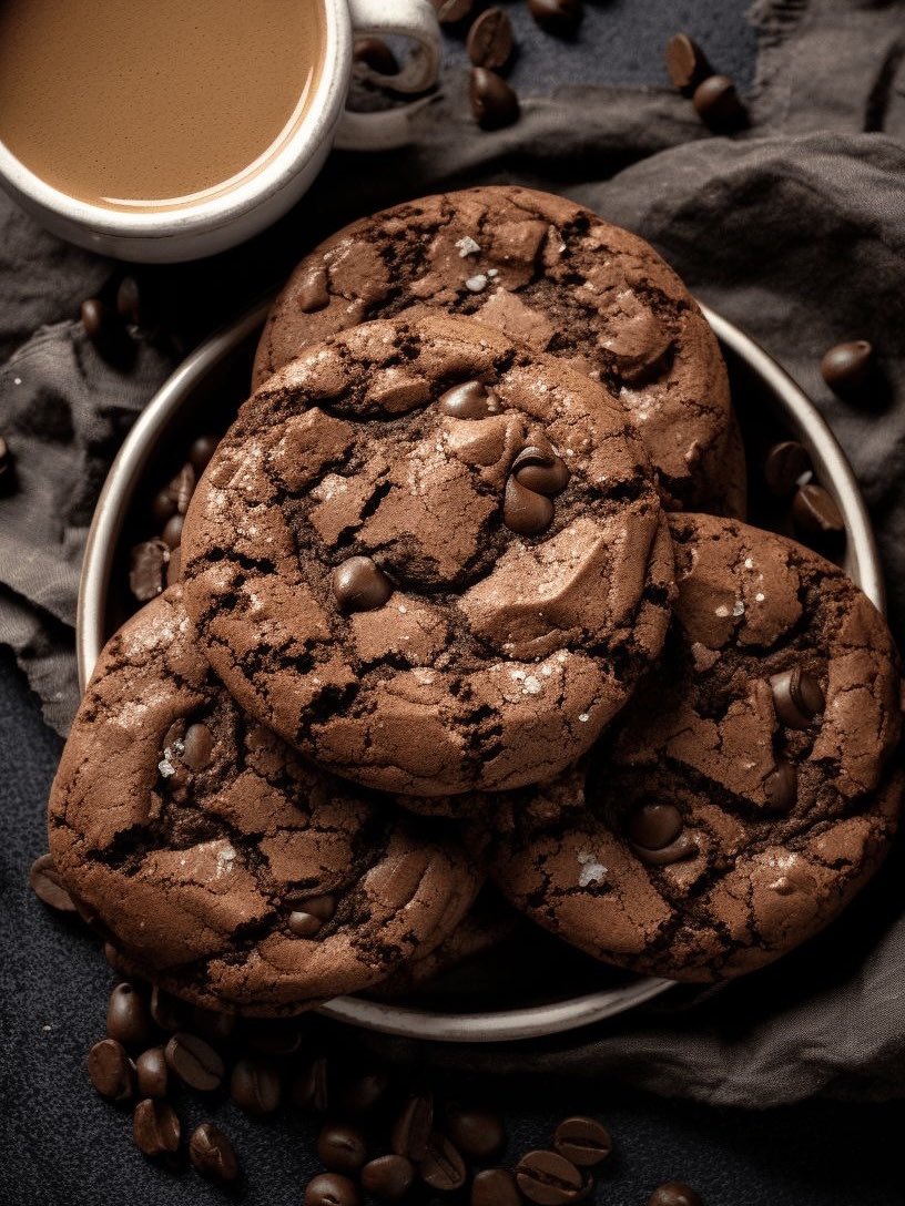 espresso chocolate fudge cookies