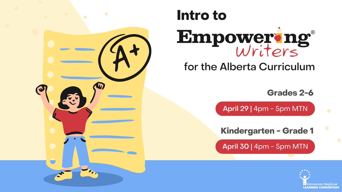 Take a look at how Empowering Writers prepares you for the AB curriculum outcomes for Kindergarten - Gr. 6 in these intro sessions with Carla Thio. K-1: bit.ly/ERLCLI573 2-6: bit.ly/ERLCLI572 #newcurriculum #ELAL #literacy