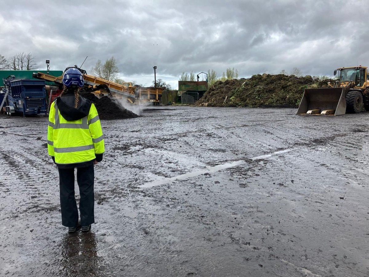 The Environment Agency officers in East Anglia were out inspecting a composting site. This was part of our annual routine inspection. There were no non-compliances!