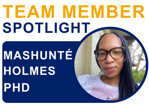 Meet Mashunté Holmes, PhD, a clinical research coordinator at Winship since 2018. With a background in basic science, Holmes is fascinated by how laboratory discoveries are translated into real-world cancer treatments.