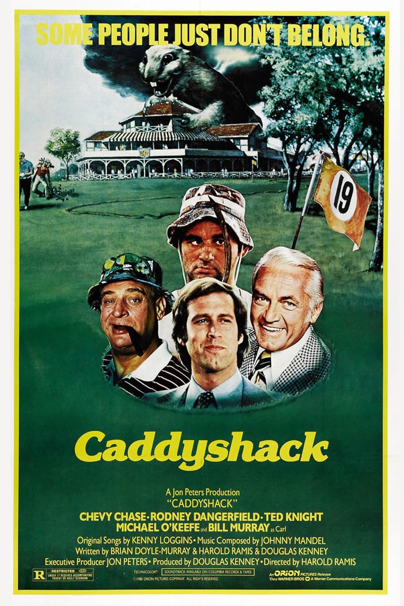 Coming to #4KUltraHD 

Directed by #HaroldRamis

Starring #RodneyDangerField, #ChevyChase, #TedKnight and #BillMurray 
 
Caddyshack (1980)

#comedy #2025h #1980s