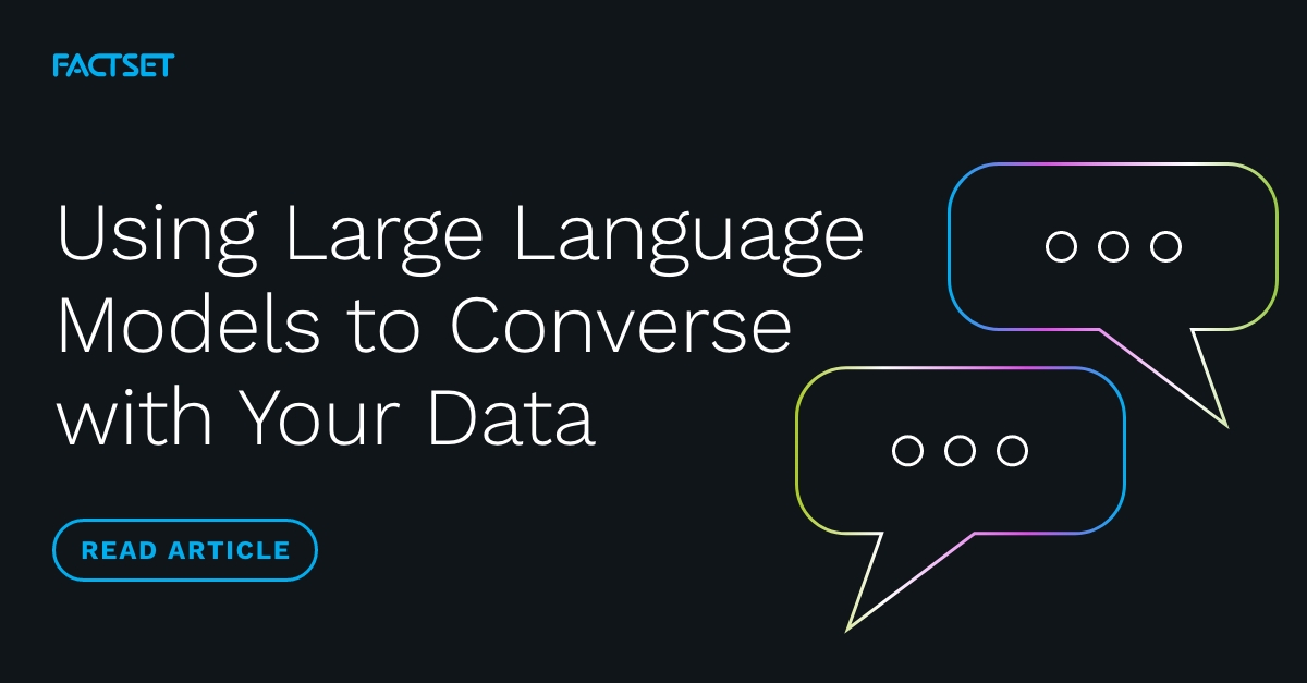 In an era where data is as critical as currency, leveraging generative #AI to decipher the vast ocean of enterprise data is not just innovative—it’s revolutionary. Read our article on using Large Language Models to converse with your data bit.ly/48gFLEt