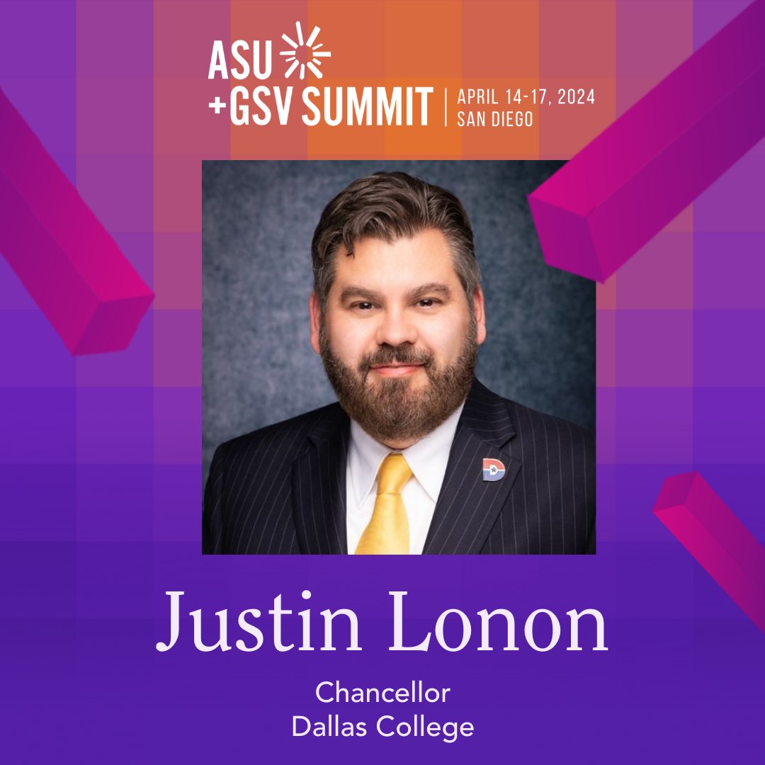 Looking forward to joining @asugsvsummit next week, discussing how community colleges like @dallascollegetx are leveraging innovation to meet the evolving needs of our community and workforce!