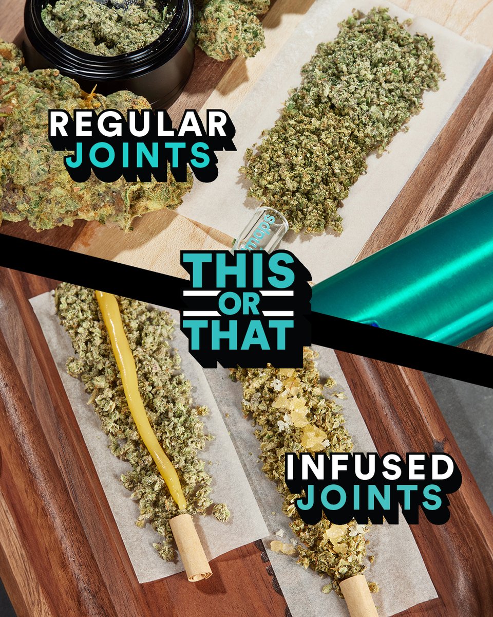 Regular vs. Infused joints 🌿🍯 Which type are you choosing? 👇