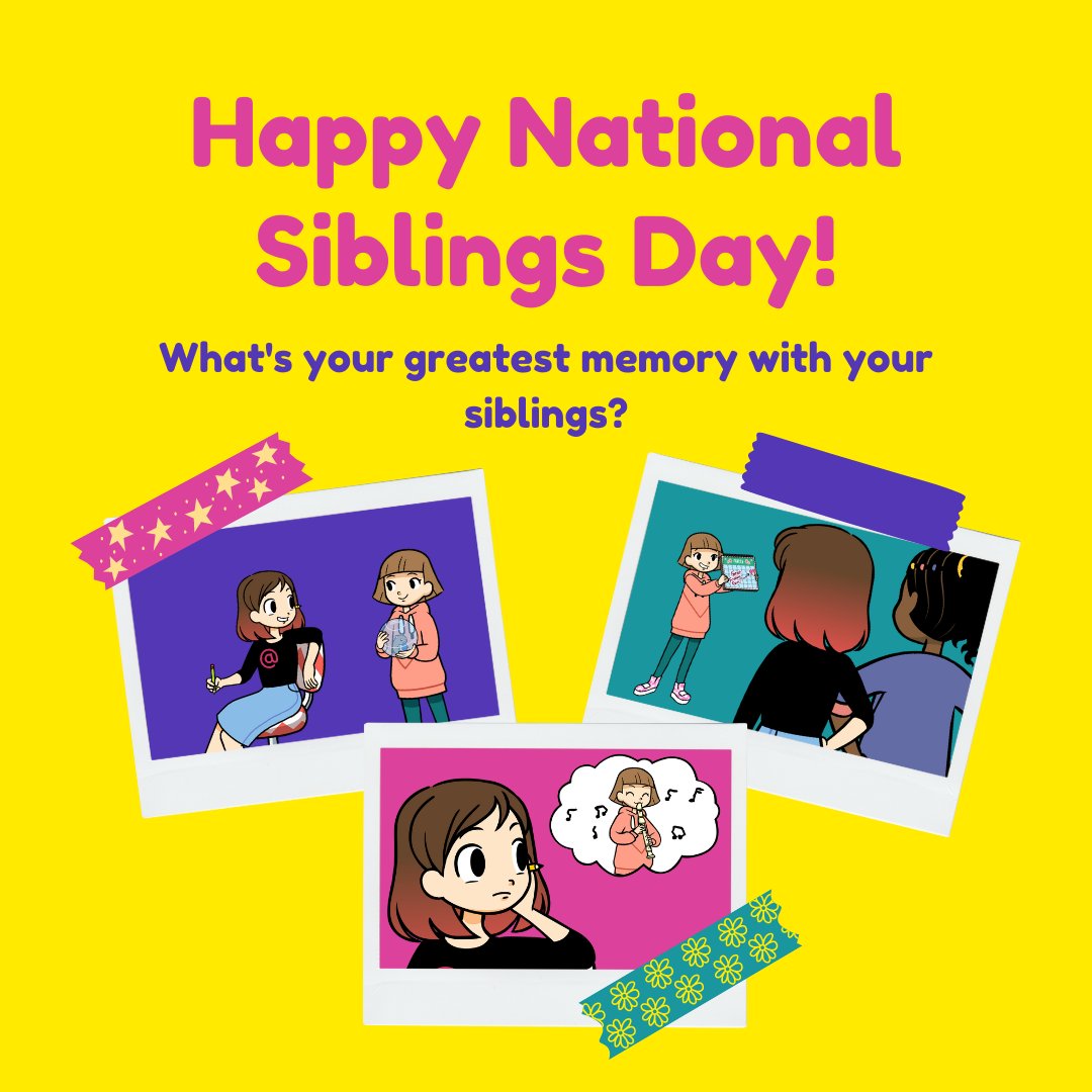 Happy #NationalSiblingsDay from your favorite sister duo Caily & Edie! 

👫Drop a comment below sharing your favorite memory with your sibling & tag them.

#PaperGirls #papergirlsshow #papergirlstv #PGTV #siblings #sisters #brothers #bigsister #NationalSiblingDay2024 #SiblingDay
