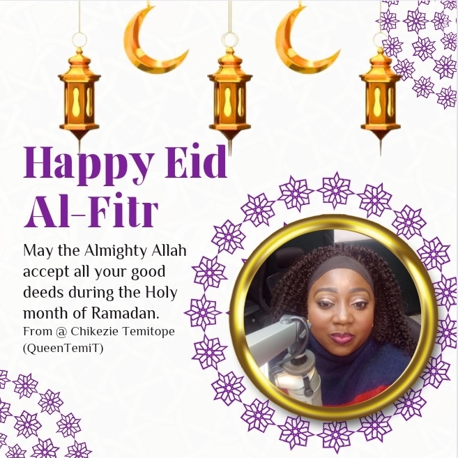 May The Almighty Allah accept all your good deeds during the Holy month of Ramadan Eid Mubarak ☪️ Temitope Chikezie Queen Temi -T 💜 #queentemit #queentemitmedia #EidAlFitr2024 #XMen97 #ASEA2024 #EidUlFitr ##Eidmubarak2024 #StrayKids_ASEA2024 #Eid_Mubarak #BitcoinHalving2024