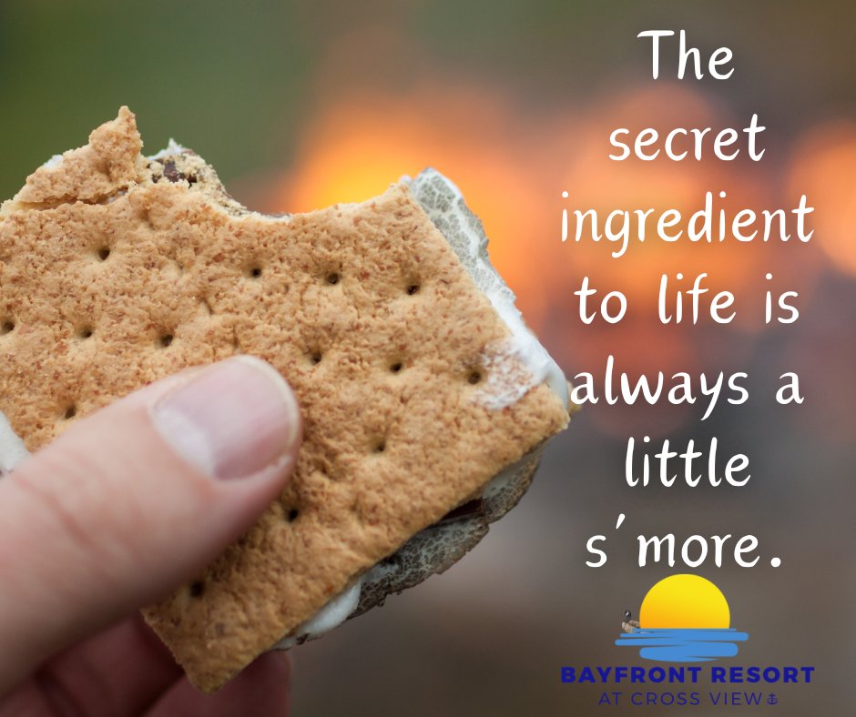 Come enjoy a s'more at Bayfront Resort! Book online today at BayfrontResortOhio.com

#BayfrontResortOhio #SanduskyOhio #FindtheGoose #LakeLife #RVLife