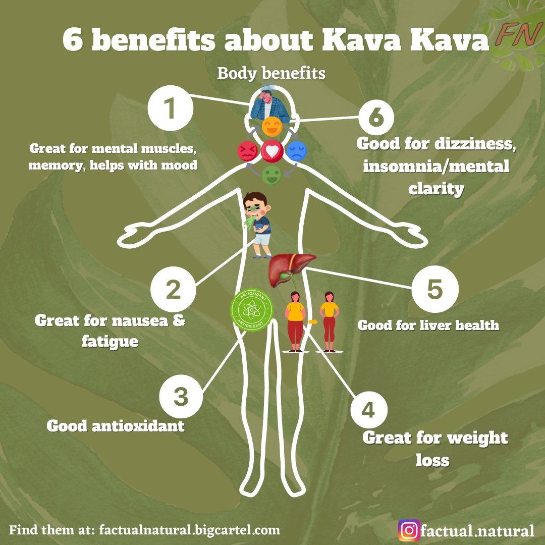 Kava Kava herbal benefits 🌿✍🏾