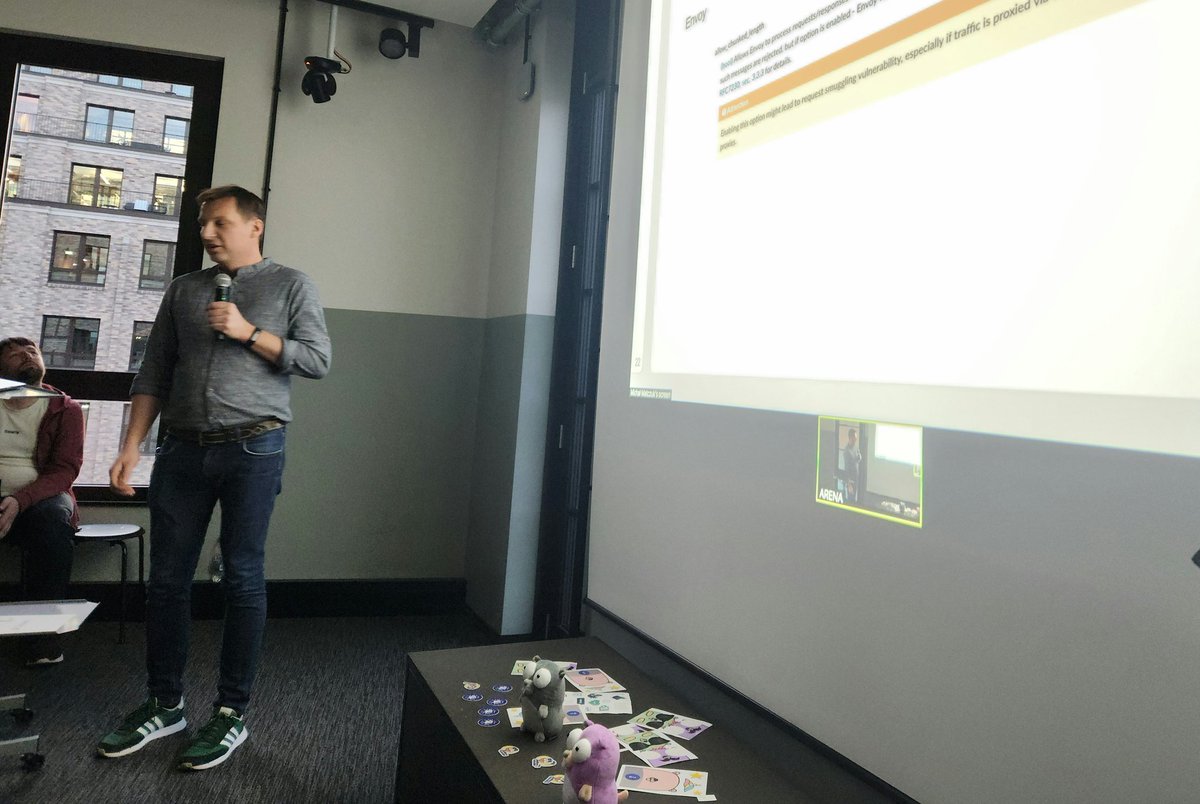 Michał Matczuk is talking about HTTP proxys in #Go