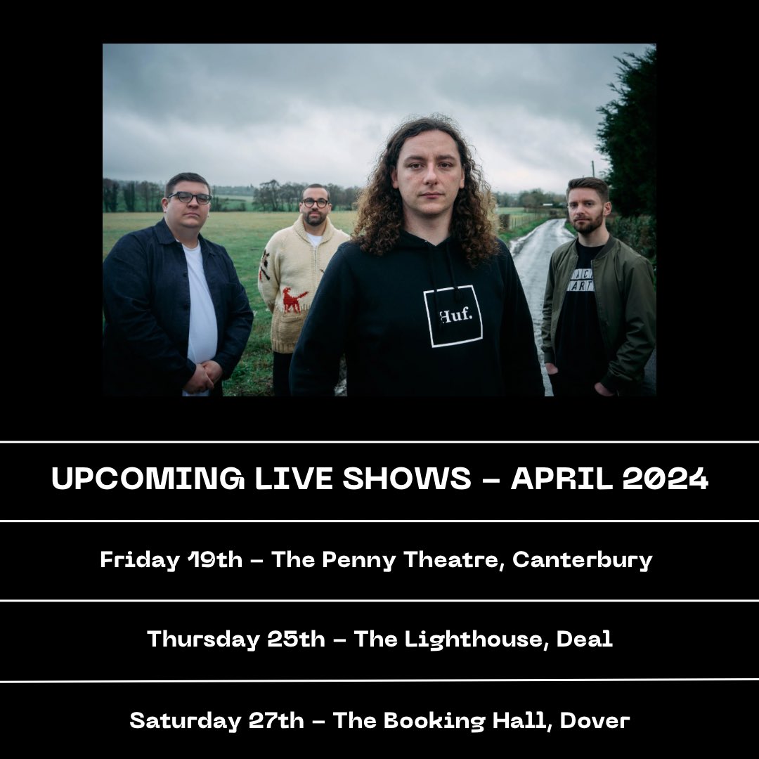 April is going to be a busy one but we can’t wait to get back on stage! Go check out our @Bandsintown account for all the details and ticket links! (Link in bio)