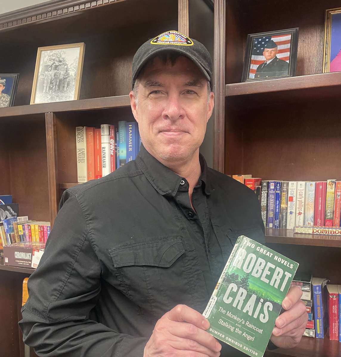 Look what I found at the Houston airport USO. A couple of oldies but goodies from @robertcrais!