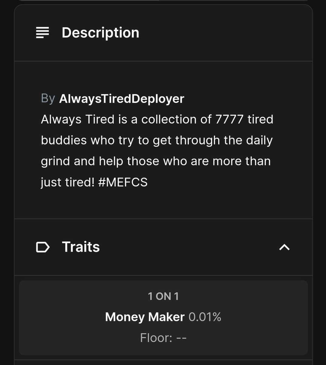 Did a thing yesterday and claimed myself a Money Maker!

#️⃣ 4666 is a 1/1

Just might be the end if you see numbers like me.

#SleepyHeads #TiredAF #MillionsMissing #MECFS