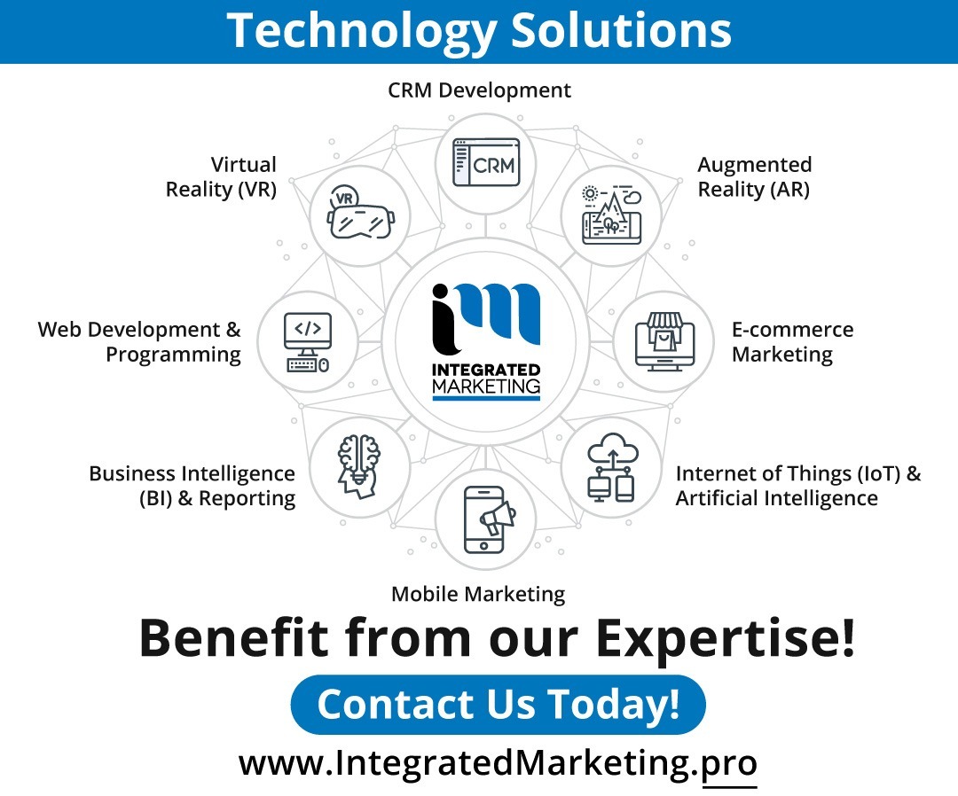 Benefit from our Suite of Technology Solutions. Visit our website: IntegratedMarketingRegina.ca #Regina #YQR #ReginaMarketing #ReginaBusiness #ReginaSmallBusiness #YQRBusiness #ReginaBiz #ReginaEntrepreneur #ReginaBusinessOwner #ReginaStartups #ReginaRetail #ReginaChamber