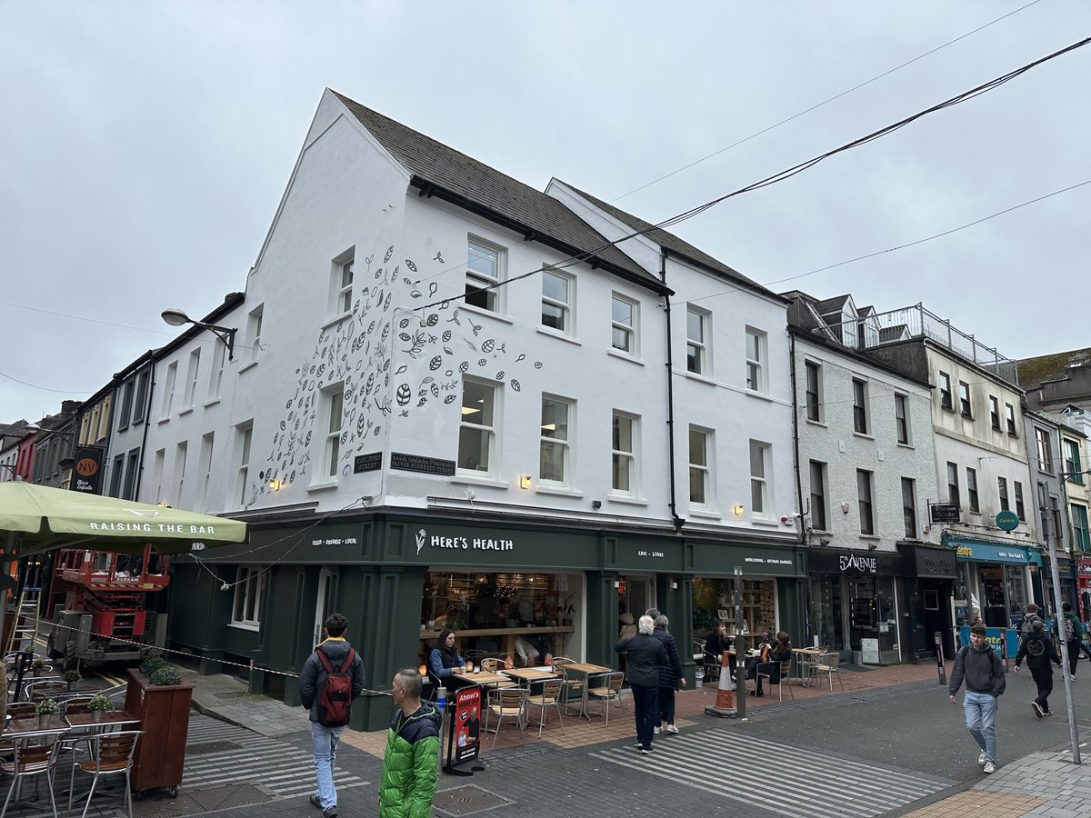 ⁦@HeresHealth⁩ A fantastic addition to Oliver Plunket Street and Cork City Centre. Brilliantly restored building and great local business…..the very best of luck. More of this please ⁦@corkcitycouncil⁩