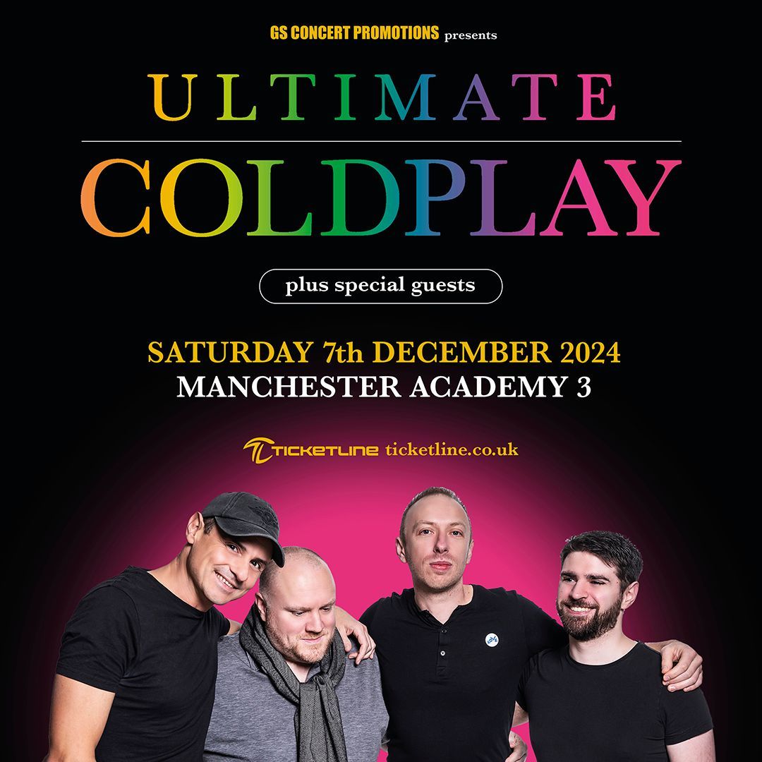 💛 NEW & ON SALE: @UltimateColdpl2 📅 Saturday 7th December 2024 // Manchester Academy 3 🎫 TICKETS via buff.ly/3U9vPZx