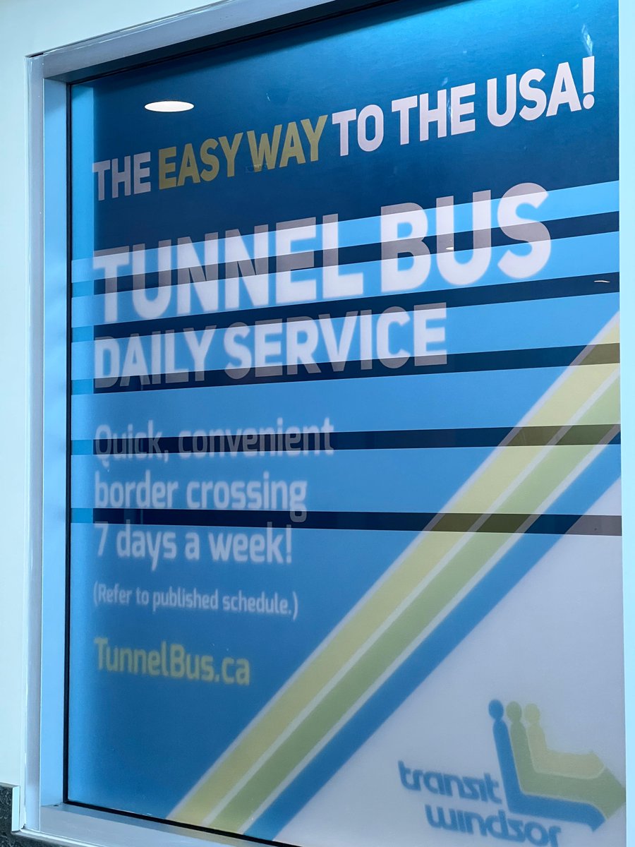 Looking for a way to get to Detroit, Michigan? Check out the Tunnel Bus!

📝 Operates daily on a one-hour-schedule service (starting at 6am) 

📍 Buses leave from 300 Chatham Street West / Detroit Tunnel Platform (Mariner’s Church)

🎟 $10 (CAD or USD) each way, per person.
