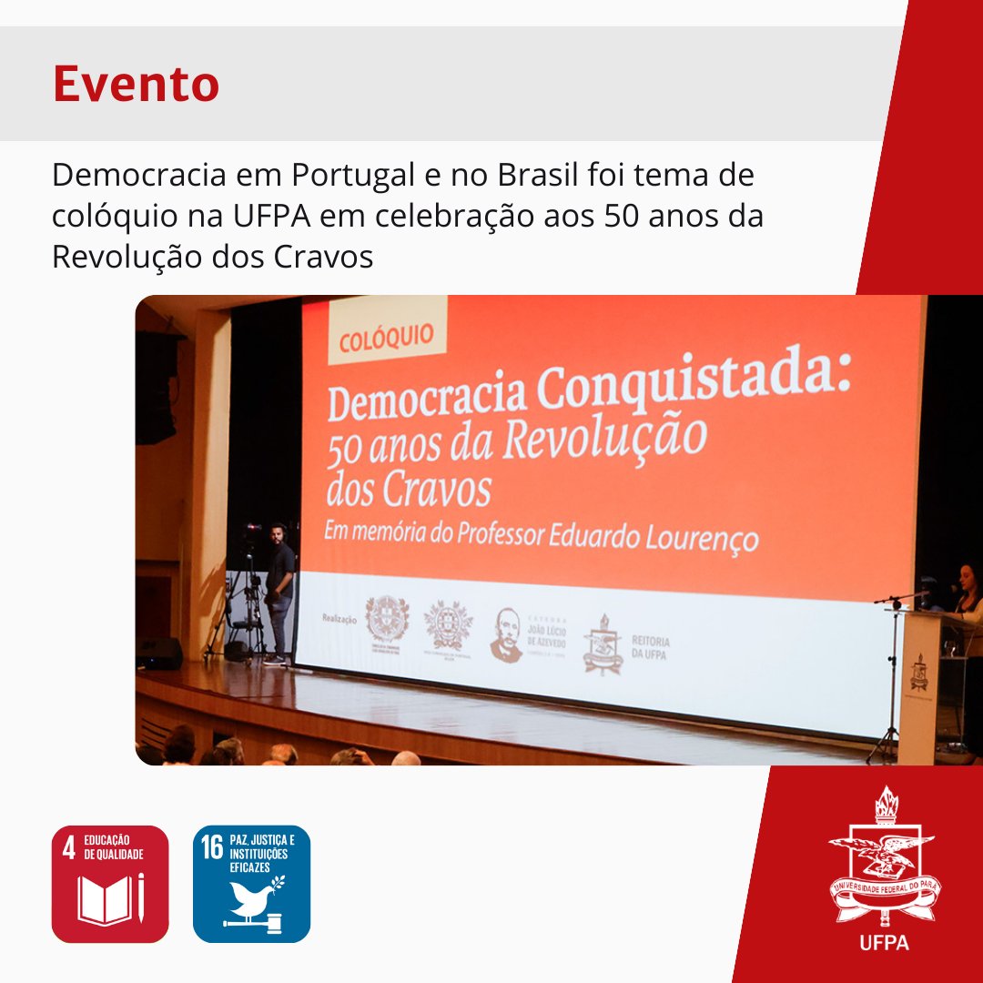 Colóquio reuniu autoridades e intelectuais brasileiros e portugueses para discutir a história e os desdobramentos da Revolução dos Cravos em Portugal e refletir sobre a necessidade da luta, ainda hoje, pelo fortalecimento da democracia. Leia no portal tinyurl.com/ColoquioDemocr…