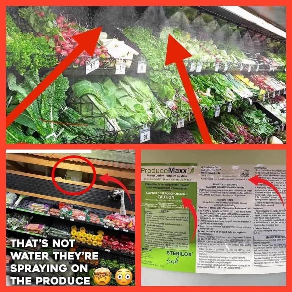 My friend posted this in #Facebook . Does anyone know more about this? We buy #organic #produce. So what's this? #vegetables #fruit #grocery