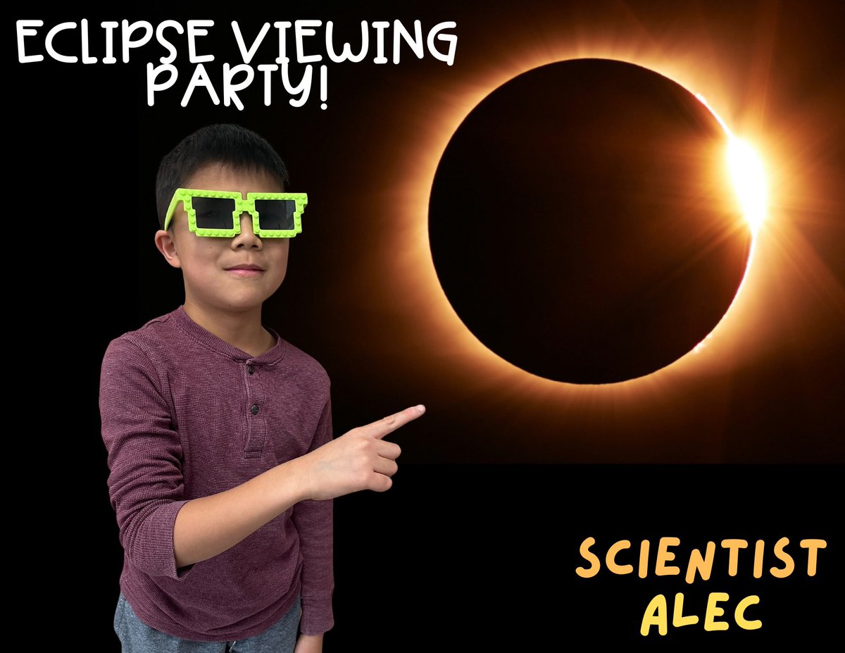 Ss were super excited about the upcoming eclipse so we chanelled that energy and created a fun Art piece.  Then I used <a href="/canva/">Canva</a> to have our very own viewing party 🕶️🌑<a href="/SACTVDSB/">Sir Arthur Currie PS</a>