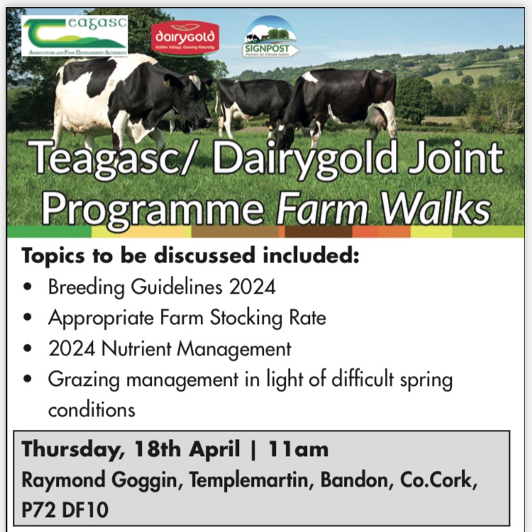 Farm walk happening next week on the farm of Raymond Goggin, Templemartin, Bandon