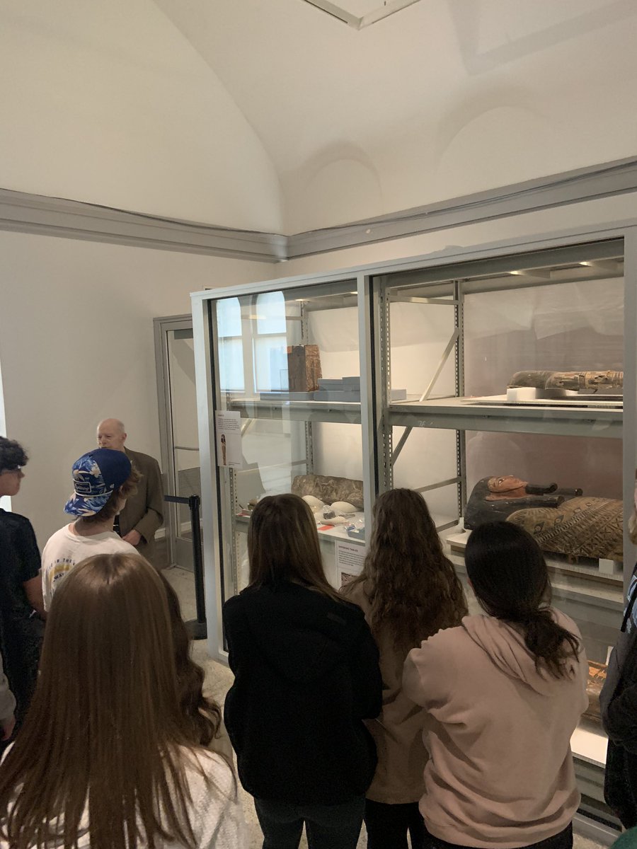 NovrockiM's tweet photo. World History 9 Trip to Penn Museum today!- touring the Egyptian gallery
#Knight_Vision3 @LLSDKnights https://t.co/3ASPn48iSg