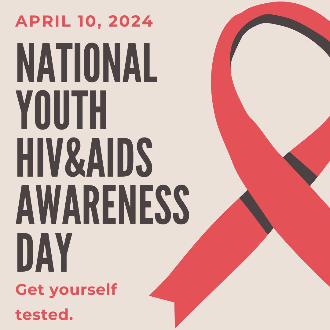 Today is National Youth HIV&AIDS Awareness Day. According to @CDCgov, almost half of young people (aged 13-24) with #HIV don’t know they have it. Learn how you can help lower the numbers: buff.ly/48E4iTZ
