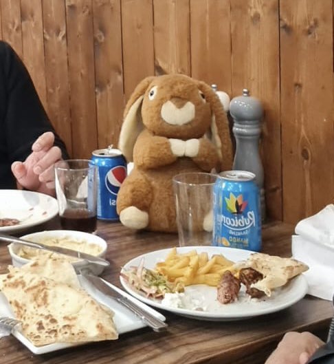 TheoryGr8's tweet photo. Day 3 of the April Residential, this ‘Oryctolagus cuniculus’ PhD student is refuelling and resting the brain 🥕. 
Quick quiz: what is your #chronotope of inquiry? https://t.co/4UUbE0fzIR