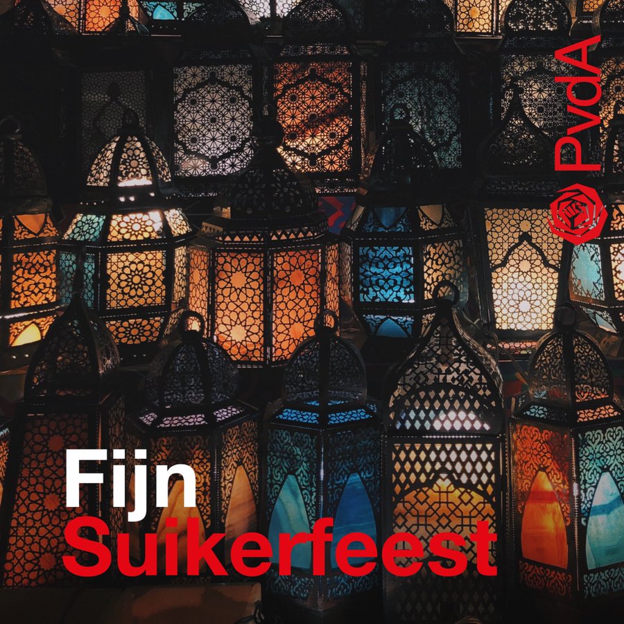 Beste allemaal, namens de PvdA-Baarn wensen we iedereen een fijn Suikerfeest! 🌙✨ Moge deze speciale tijd van samenzijn en vreugde gevuld zijn met warmte en verbondenheid. #Suikerfeest #EidMubarak #Baarn #PvdA