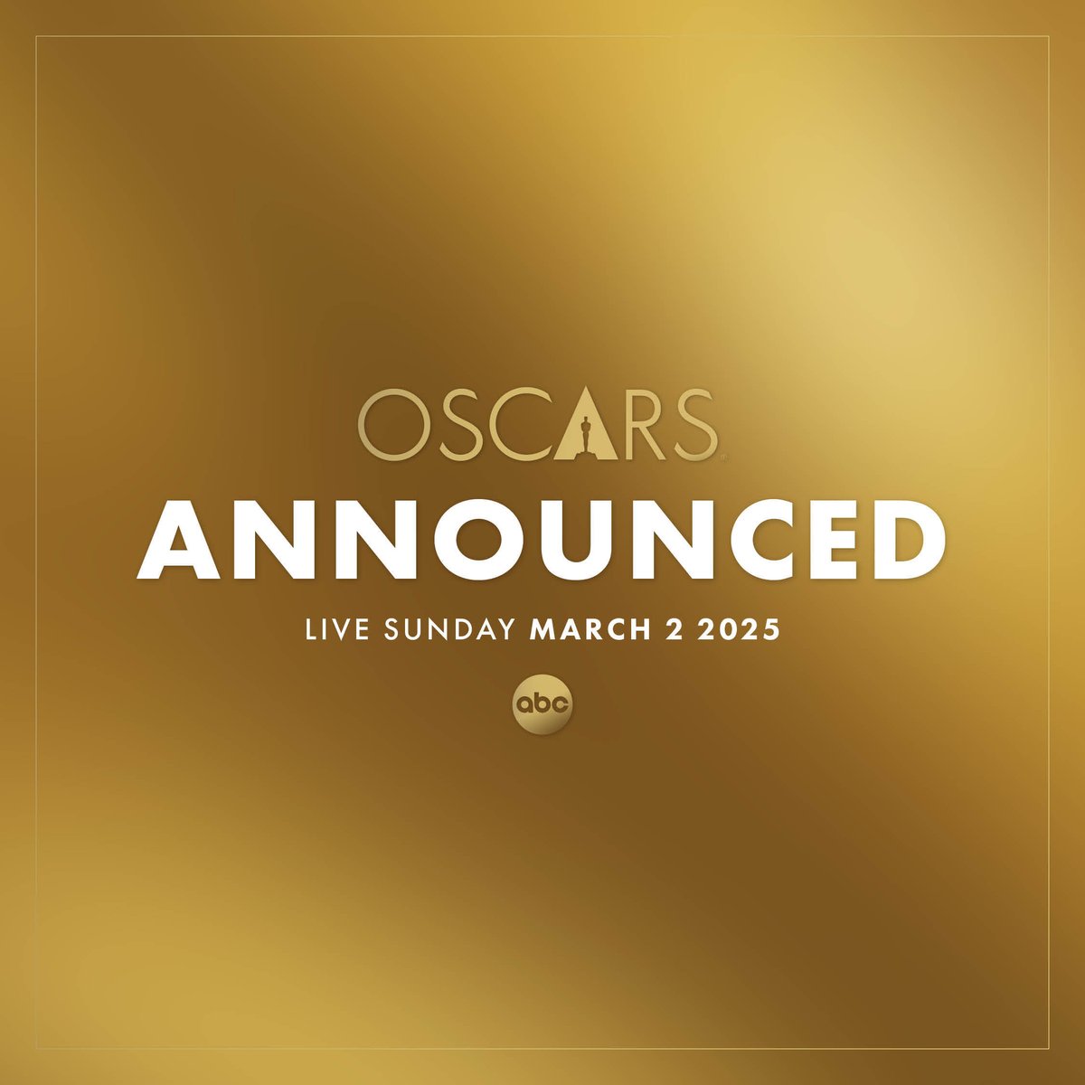 Mark your calendars! The 97th Oscars will take place on Sunday, March 2, 2025. Nominations will be announced on Friday, January 17, 2025.