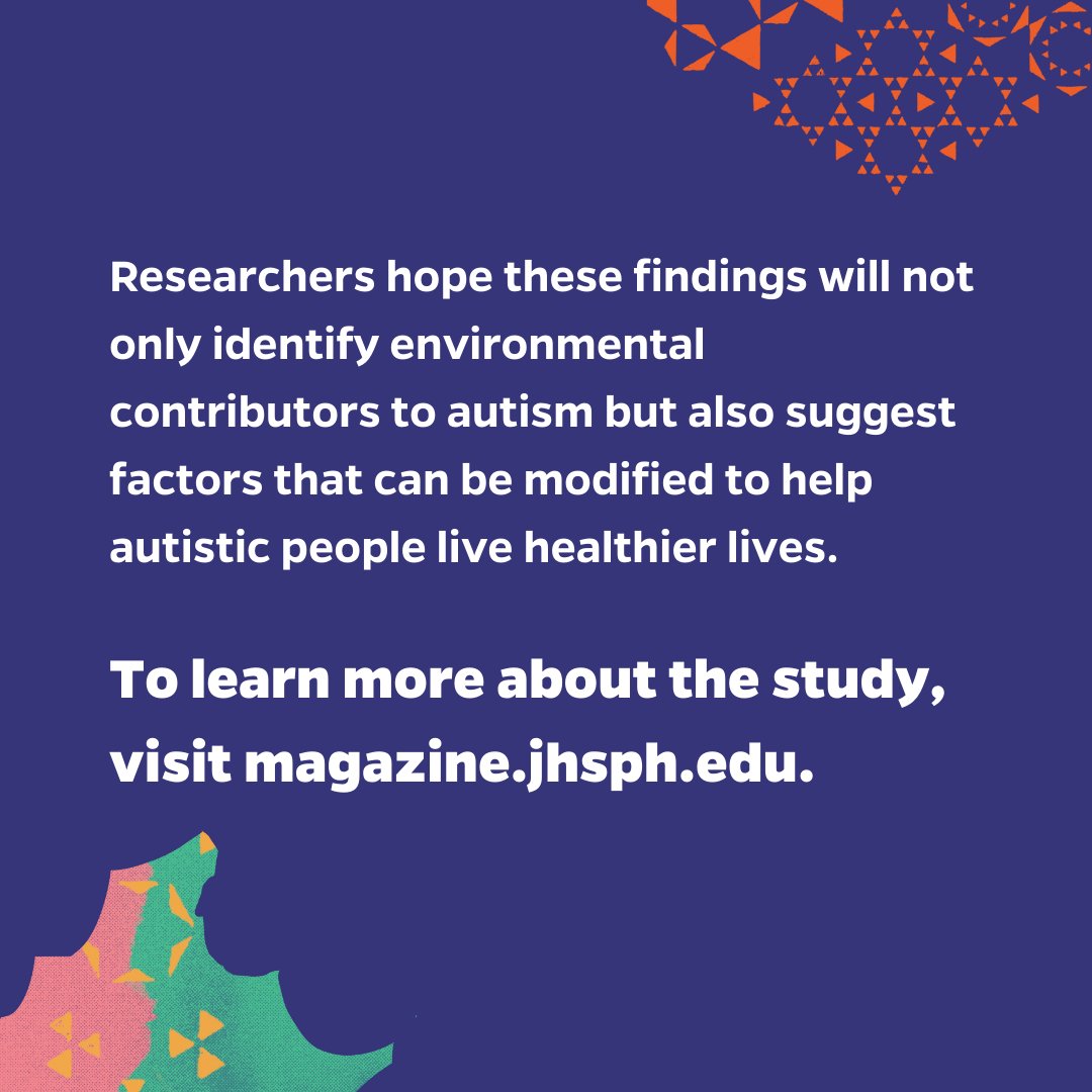 DNA alone can’t explain why 1 in 36 U.S. children have autism spectrum disorder, but a new BSPH research endeavor—called GEARs—will investigate how external factors such as pollution and maternal diet impact neurodevelopment and autism symptoms. magazine.jhsph.edu/2023/discoveri…