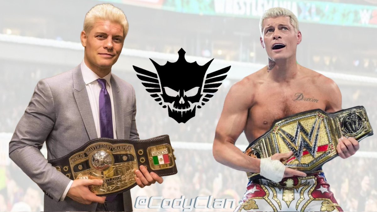 Cody Rhodes: Strumming Championship Glory like a Rockstar 🎸✨

Then & Now 
#UndisputedChampion