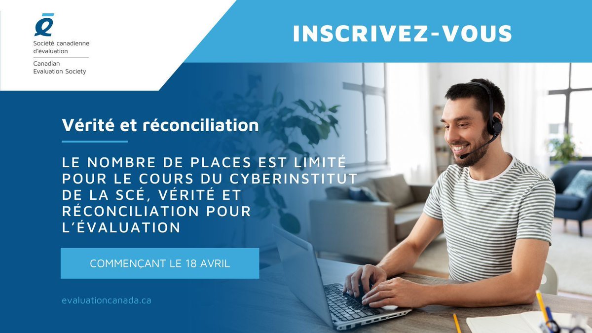 🎓 « Il s'agit d'un cours très bien conçu sur un sujet très important et d'actualité.» - participant récent➡️ buff.ly/46jaQHy #evaluation #cyberinsitut #SCE #véritéetréconciliation