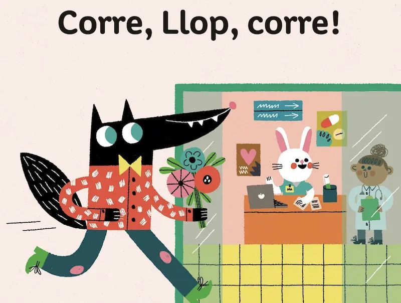 I si us diem que hi ha un conte on els protagonistes són tots els personatges de tots els contes?🐺 Quin embolic tan divertit, oi? Doncs a 'Corre, Llop, Corre!'🐷 trobareu aquest escenari... com pot acabar això?👧 sortirambnens.com/per-fer-a-casa… #sortirambnens #ambnens #llibresinfantils