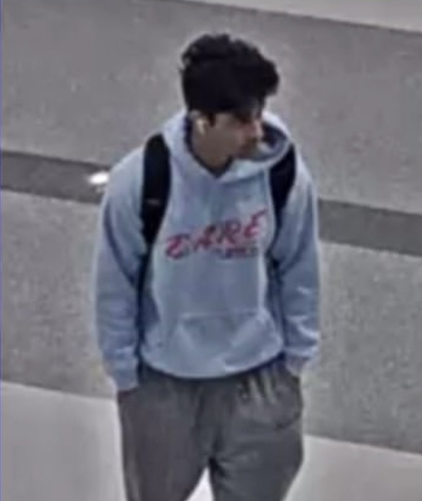 He’s a person of interest in 2 fires a week apart at @SJSU MLK Library, per @SJSUPOLICE, seeking his ID