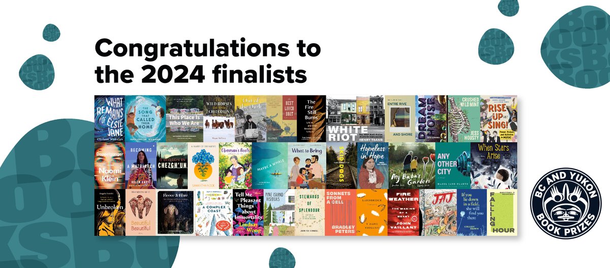 We're excited to announce the shortlists for the 40th BC and Yukon Book Prizes. Over the coming year we'll be celebrating all the finalists by including them on our podcast, in events and more! To see the lists visit: bcyukonbookprizes.com/winners-finali…