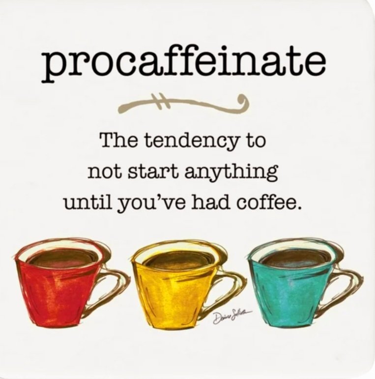 ..have you procrastinated today? IJS ☕️#realcoffeedrinkers #coffeefixeseverything #humpday #cheers #coffeepeeps