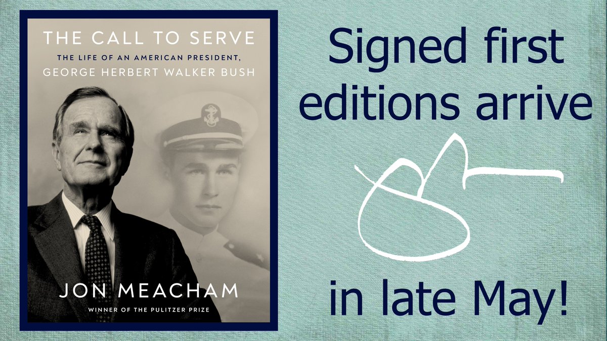 We'll have signed first editions of THE CALL TO SERVE by Jon Meacham available in late May! Reserve your copy today: alabamabooksmith.com/signed-copies/… #signedbooks #JonMeacham