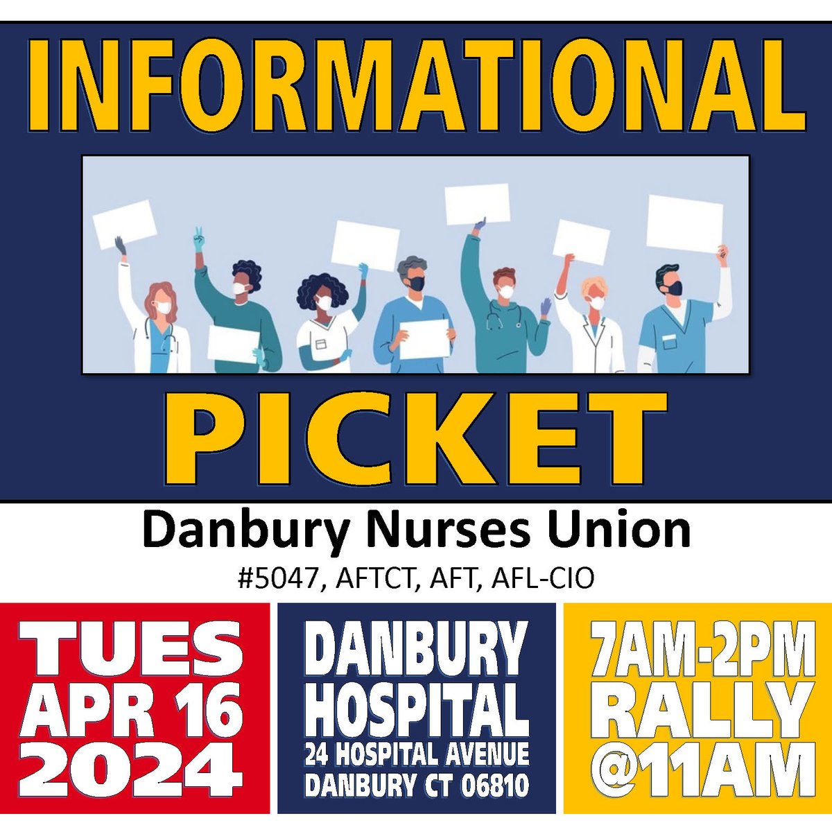 Next week help us tell @NuvanceHealth's execs that we're #WorthMore than their latest #union contract proposals; rally & picket to #CareForTheCaregivers: unit47.ct.aft.org/events/stand-d… #UnionYES @AFTUnion @AFTHealthcare @AFTCT @AFLCIO @ConnAFLCIO