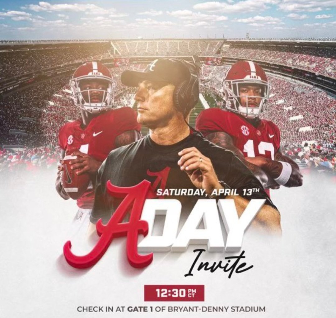 A- Day this weekend ‼️🐘 @CoachL__ @freddierch8 @CoachWarren23 @AHParkerFootba1 @BHoward_11 @TDARecruiting @DownSouthFb1 @HallTechSports1