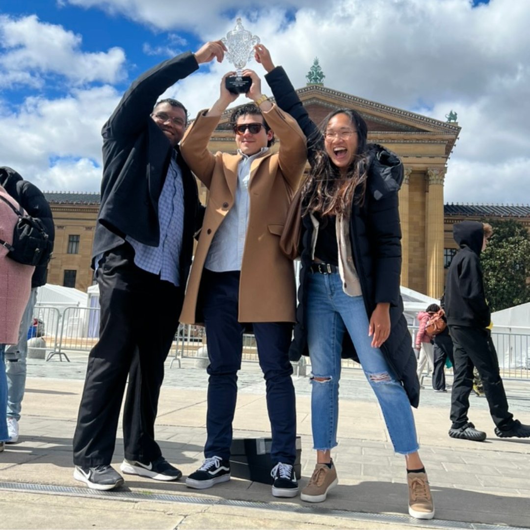 SMULawSchool's tweet image. Adding another trophy to the case 🏆

Matthew Mussalli (3L), Jordon B.V. Smith (3L), and Johanna Pang (2L) were named national champions at the 2024 @ABAesq National Appellate Advocacy Competition (NAAC) in Philadelphia.

🔗 Read more: bit.ly/3xqYBfs