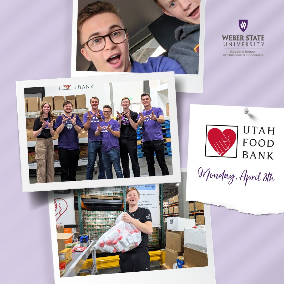 Our Goddard Student Ambassadors and friends had a great time at the Utah Food Bank on Monday! Thanks to everyone who participated, and special shoutout to Linda from UFB, who was so sweet to us, and our helper for the evening! #WeberBiz #UtahFoodBank @utahfoodbank