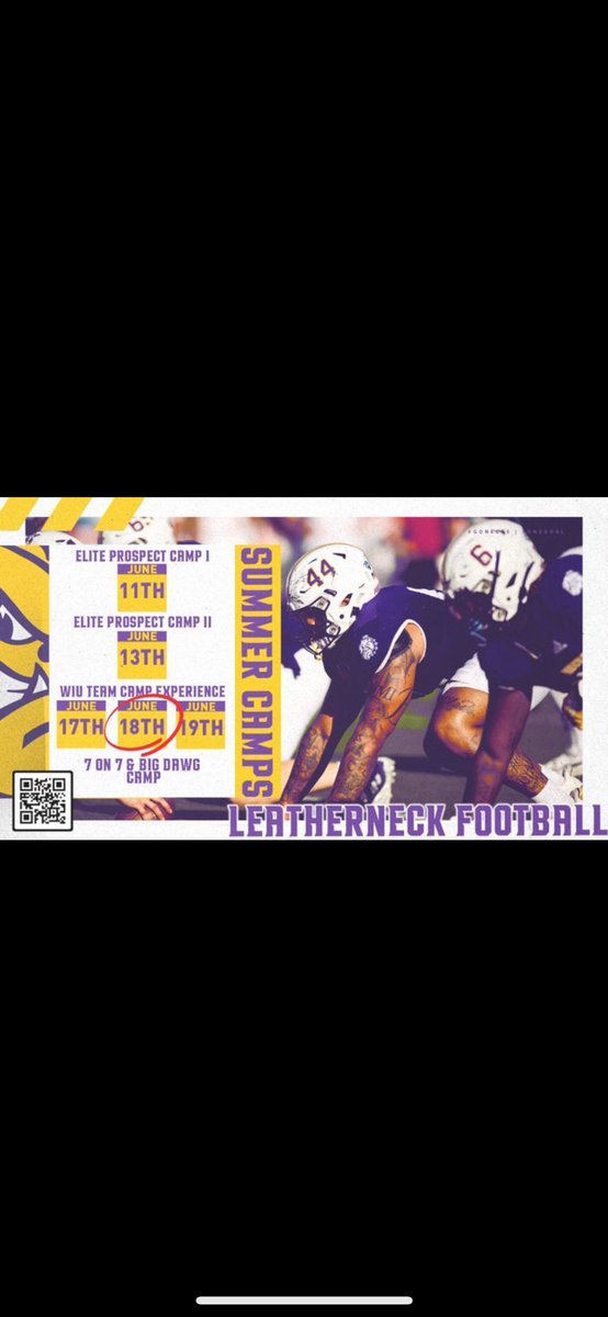 ARE YOU LEATHERNECK TOUGH ⁉️ Don’t tweet about it be about it SEE YOU SOON… #ECI | #MacVegas | #COMPETE 🟣🟡 leatherneckfootballcamps.com