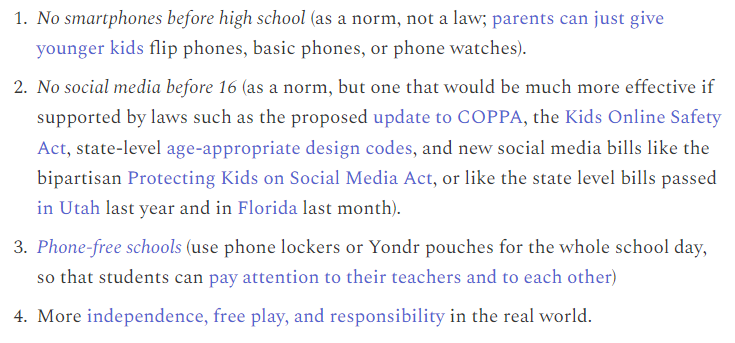 Arkansas Govenor Sanders lists four priorities regarding teens and social media in her 'State of the State' address, which are almost verbatim from @JonHaidt's recommendations afterbabel.com/p/phone-based-…