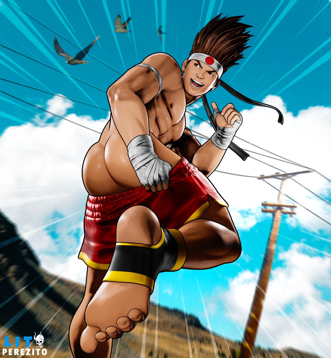 No one: Joe Higashi in KOF: 🍑