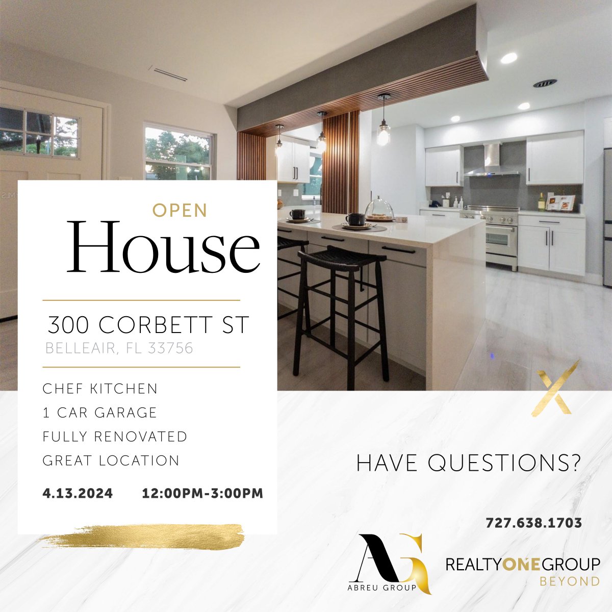 Your dream home awaits! Join us on March 13th from 12-3pm for a special open house in Belleair. 🏡✨ Step inside and experience luxury living at its finest. Contact the Abreu Group to turn your real estate dreams into reality! 📞 

#OpenHouse #LuxuryLiving #AbreuGroup