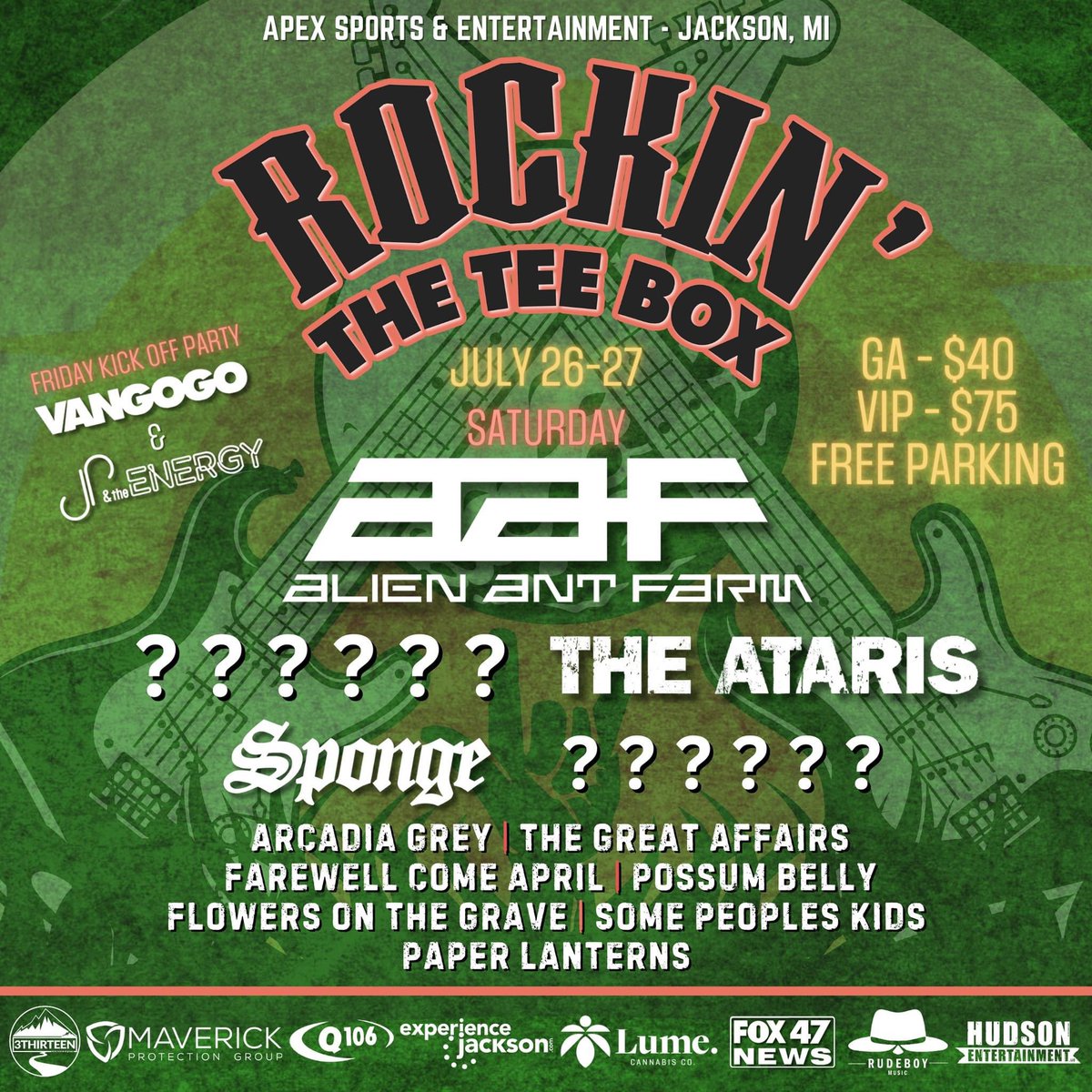 Also we are playing another awesome festival this year! Sharing the stage with some legendary great bands!