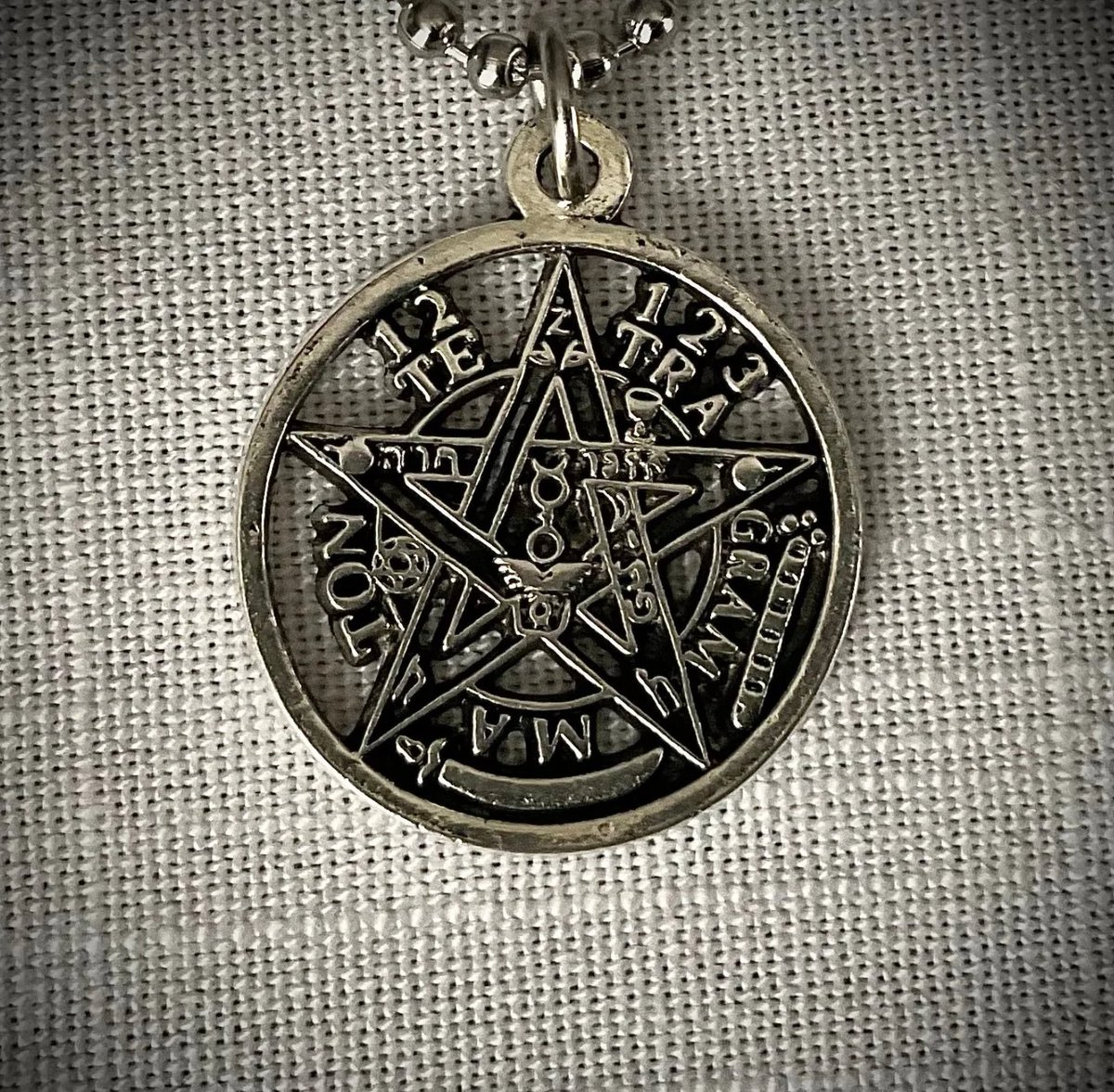 Pentagram Pendant in Silver Tone.  Blessed Be

#Witchcraft #Magick #Pagan #GoodMagick #WitchJoseph #Animism #FolkMagick
#HighMagick #CeremonialMagick #TraditionalWitchcraft #Wicca #Ritual #Ceremony #Goddess #Goetia #Theurgy #LHP #Hermetic #ChaosMagick #HedgeWitch #Thelema