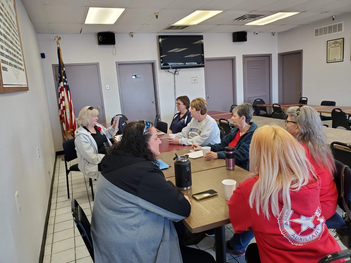 Today’s #MembershipMonday is our members attending the Nebraska District 8 American Legion Family Whirlwind Tour on Saturday, April 6, 2024, at the Millard American Legion Post 374 (3rd stop of the day). 
#AmericanLegionAuxiliary