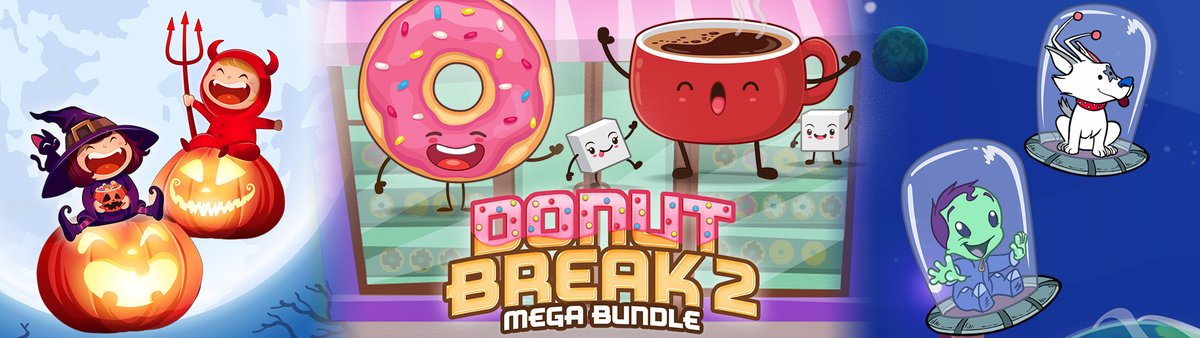 Donut Break 2 Mega Game Bundle on sale. 6 games on PS4 for 70% off! Get Donuts and Trophies! #PlayStationTrophy store.playstation.com/en-us/product/… #donutbreak2 DBreak 2, DBreak 2 Head to Head, Space Break 2, SB 2 Head to Head, Halloween Candy Break 2, Halloween Candy Break 2 Head to Head