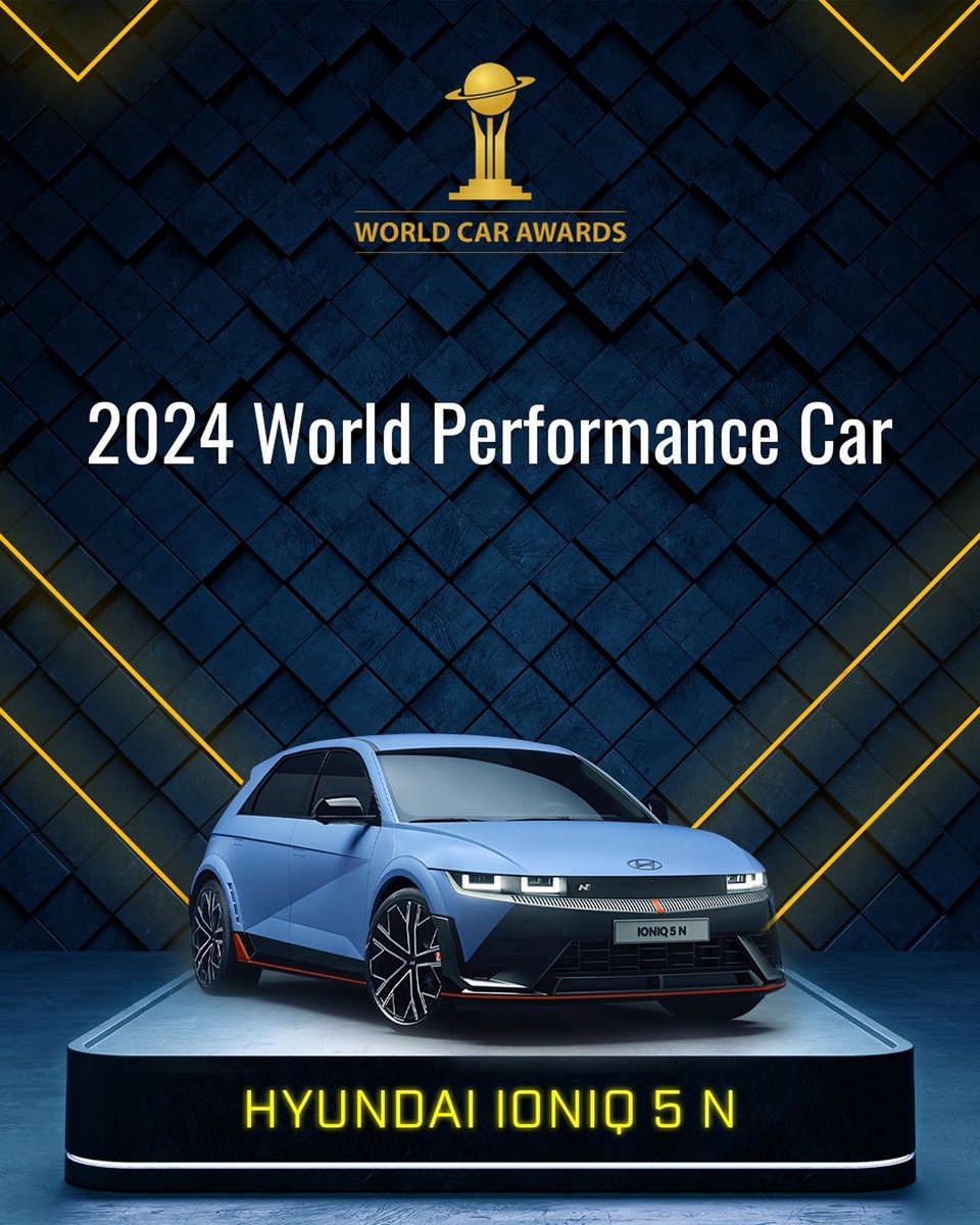 IONIQ 5 N was named the 2024 World Performance Car, our fourth major victory for our all-electric IONIQ 5 lineup in the last three years